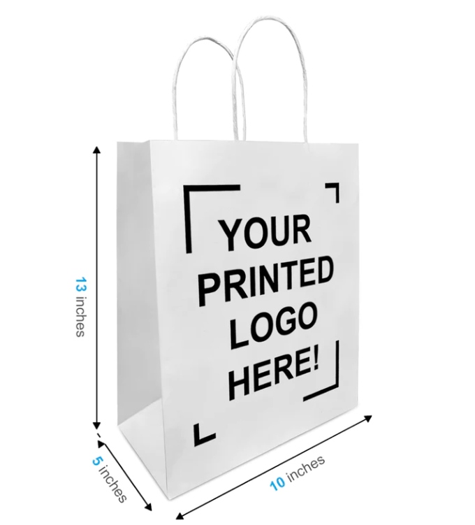 Kraft Paper Bag 10"W x 5"D x 13"H, 250pcs