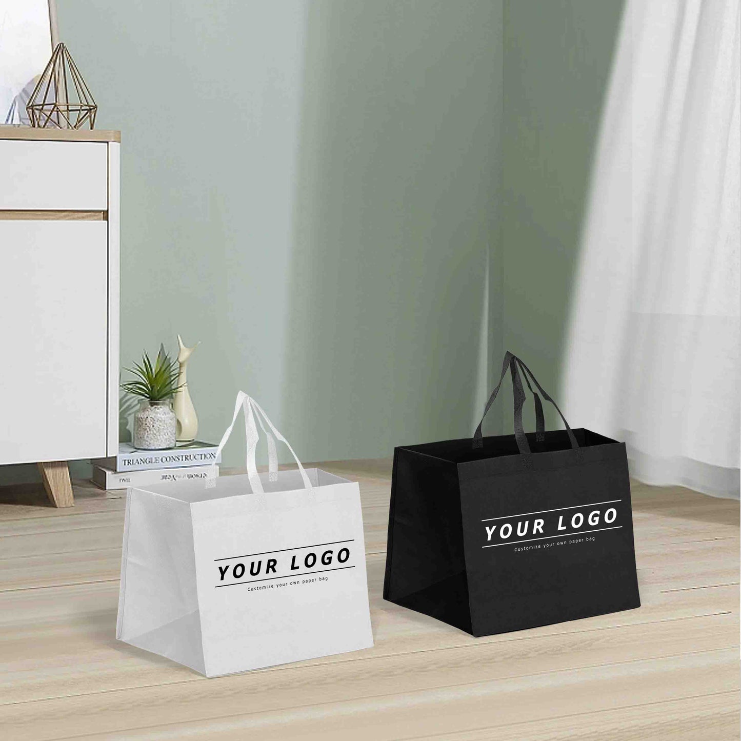 Reusable Non-Woven Shopping Bag - 11"W x 11"D x 13"H