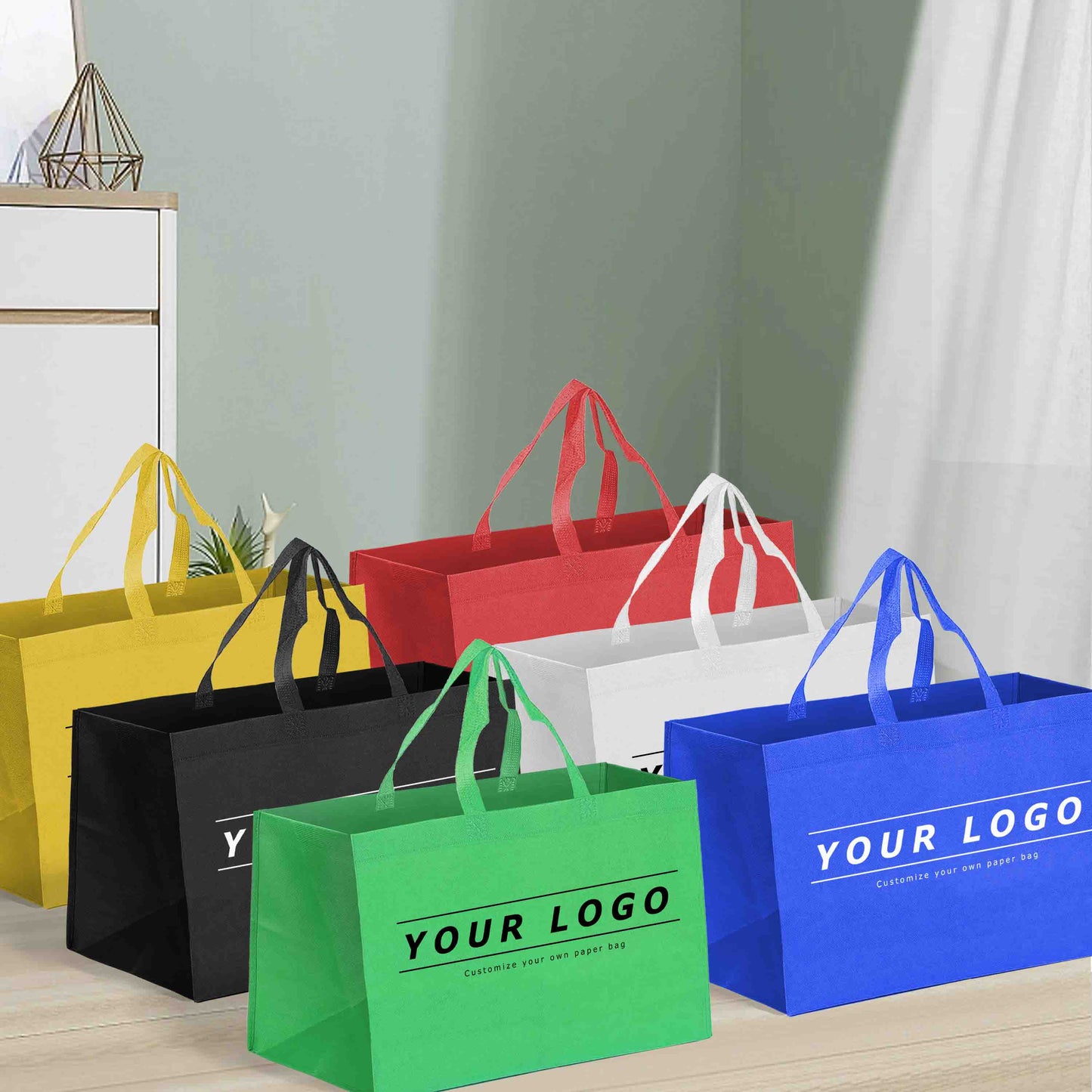 Reusable Non-Woven Shopping Bag - 18"W x 8"D x 14"H