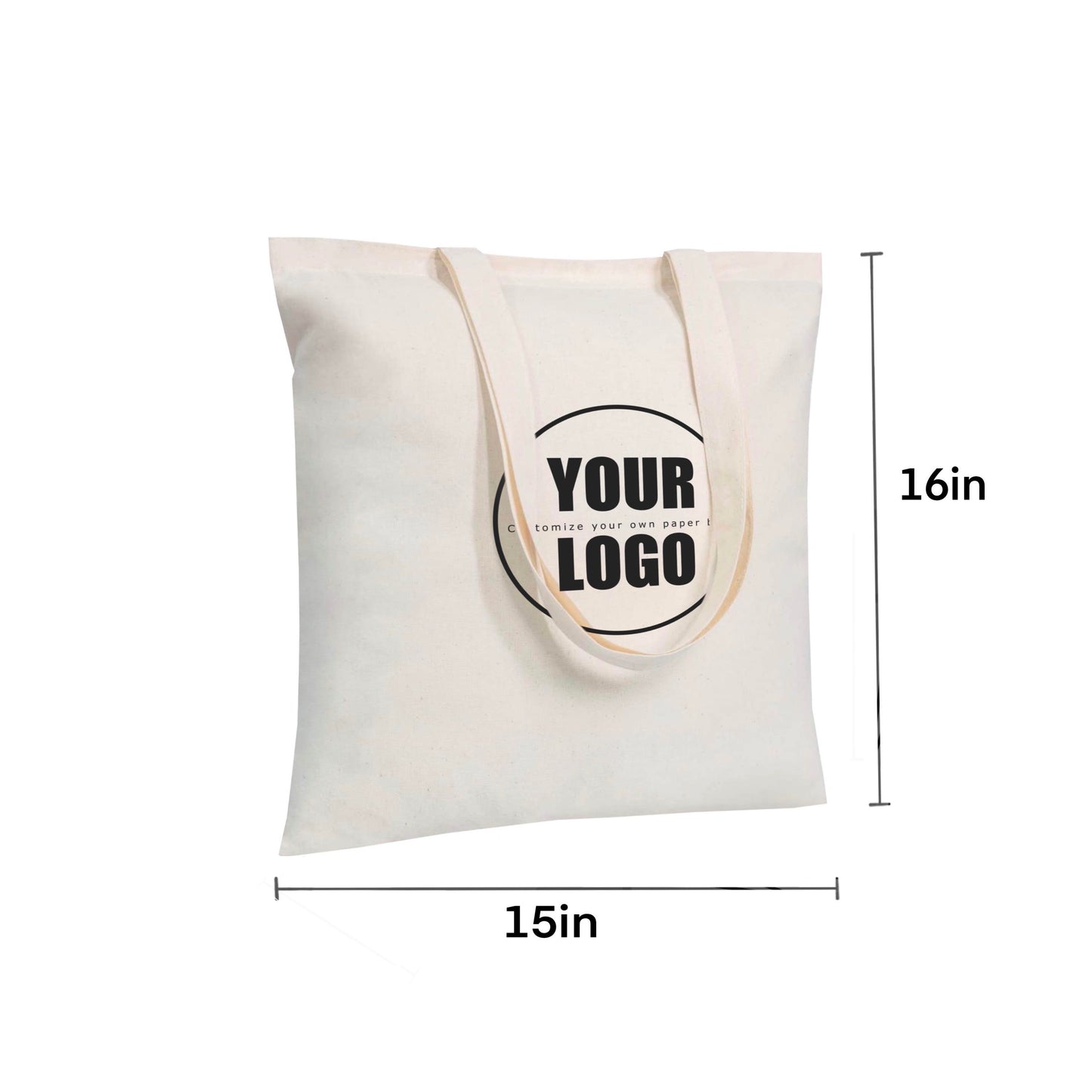 Canvas Tote Bag 15” W x 16” H - 5oz