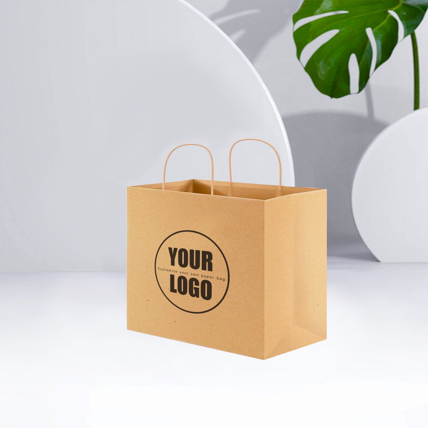 Kraft Paper Bag 8"W x 4.75"D x 10.25"H
