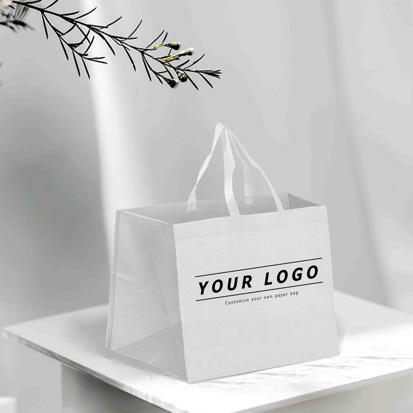 Reusable Non-Woven Shopping Bag - 11"W x 11"D x 13"H