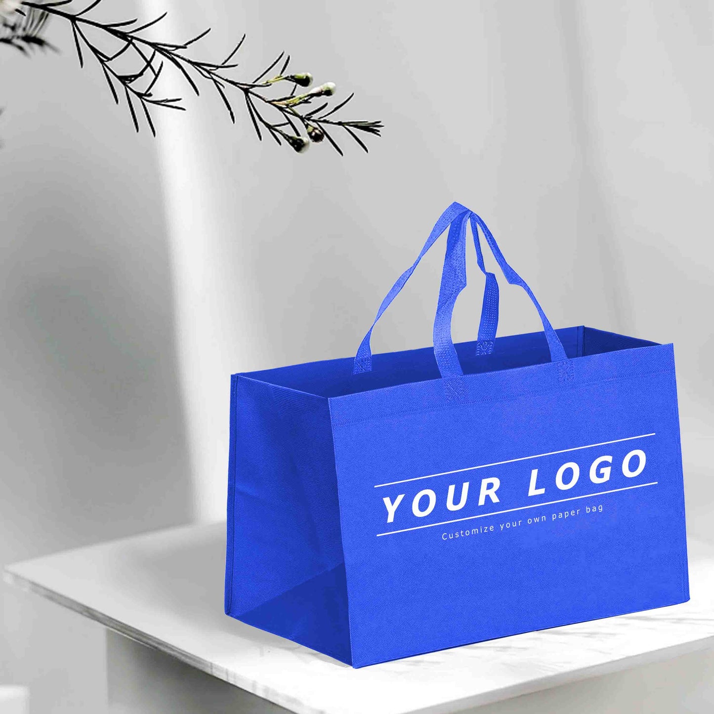 Reusable Non-Woven Shopping Bag - 18"W x 8"D x 14"H