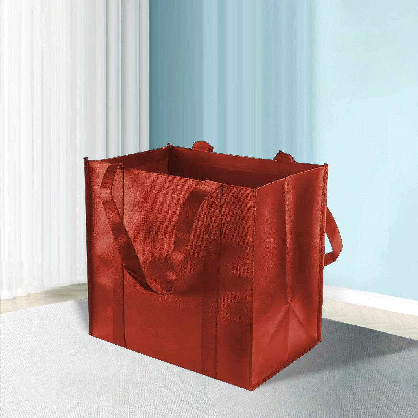 Reusable Non-Woven Shopping Bag - 12"W x 8"D x 12"H