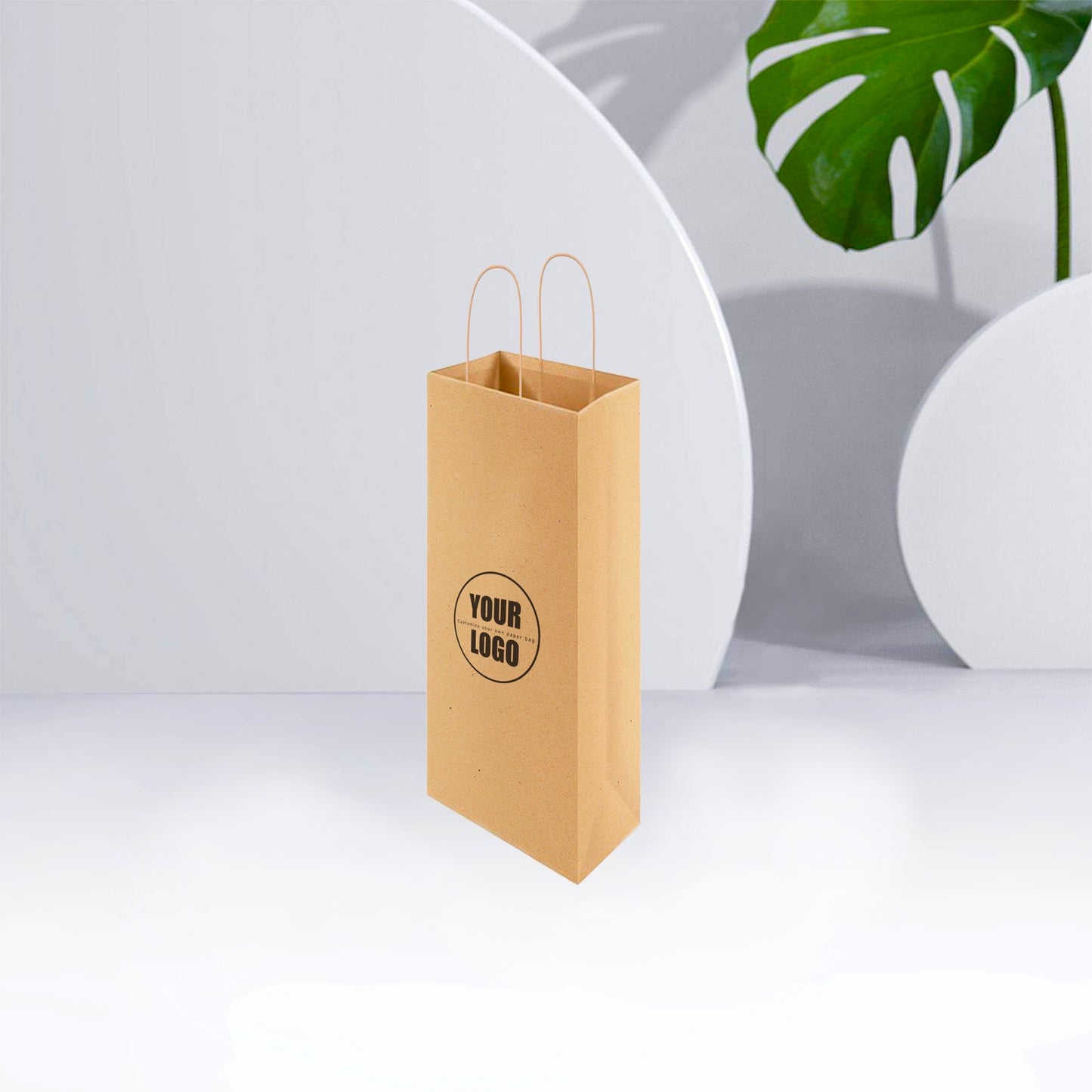 Kraft Paper Bag 4"W x 3.25"D x 12"H